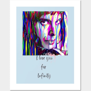 I love you for Infinity (color Drama Stare) Posters and Art